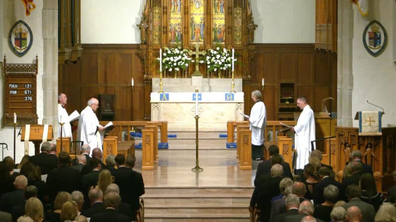 Memorial Service at St. Stephen's Church in Richmond, Virginia